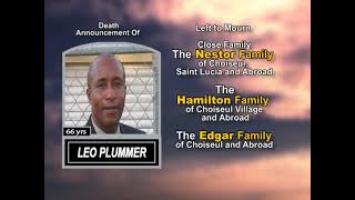 Leo Plummer ~ Long Obituary