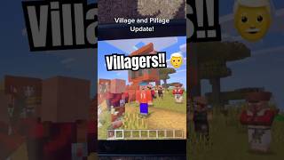 VILLAGERS and PILLAGERS gameplay UPDATE! #nostalgia #memories #Minecraft #funny #shorts