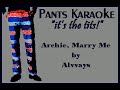 Alvvays - Archie, Marry Me [karaoke]