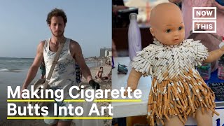 Activist Creates Art From Littered Cigarette Butts