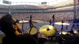 Rich Redmond on drums. Jason Aldean Stadium Tour 2015