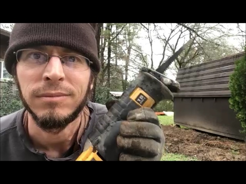 SAWZALL Cuts Roots - No Roots In My Trench SAWZALL Cuts Roots - No Roots In My Trench
