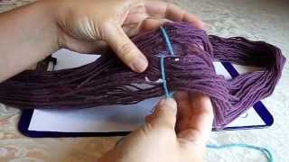 Tying Figure Eight Ties On Your Skein