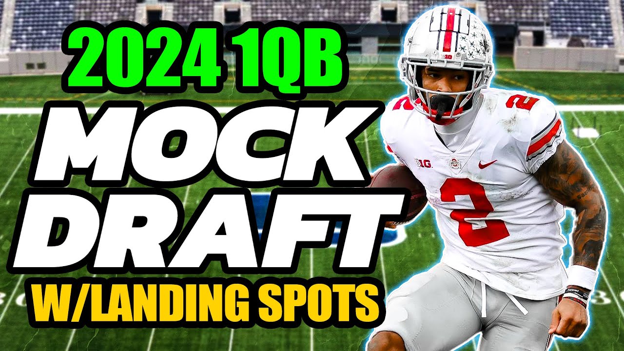 1QB | 2024 Dynasty Football Rookie Mock Draft! - YouTube