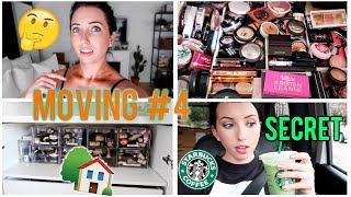 MOVING VLOG #4! New Makeup Storage, Spray Tan Fail, 100 Cal Starbucks Matcha, IKEA PAX Wardrobe