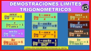 🟢🔴🧠Demos of TRIGONOMETRIC LIMITS Step by Step + Downloadable Form | Professor Diego