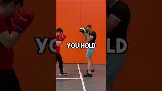 5 Tips For How To Hold Boxing PADS For Boxing Training #shorts