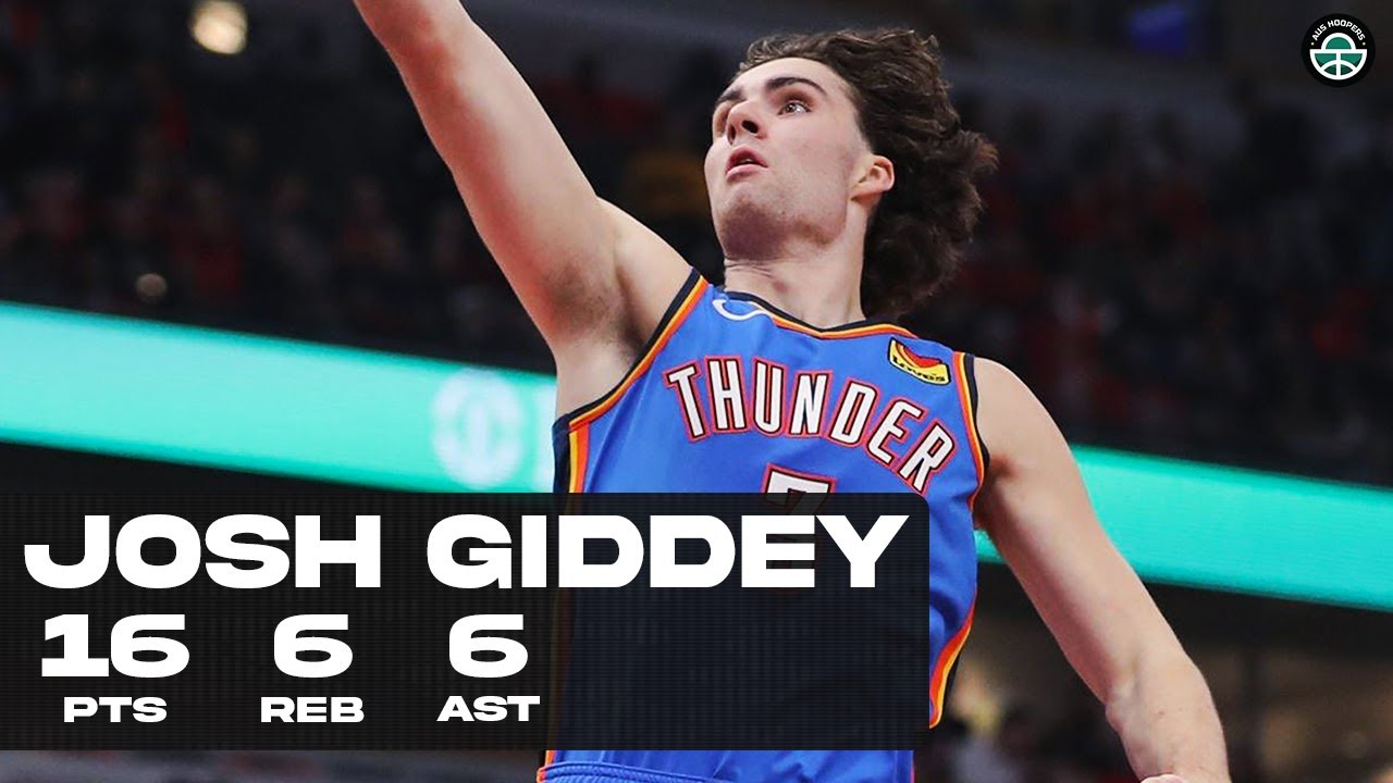 JOSH GIDDEY DROPS 16PTS Vs BULLS (FULL HIGHLIGHTS) - YouTube