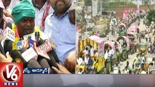 Face To Face With MLA Jeevan Reddy Over Arrangements For Pragathi Nivedana Sabha | V6 News