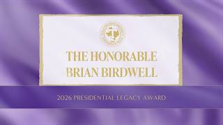 Tarleton State 2026 Presidential Legacy Award Recipient — The Honorable Brian Birdwell
