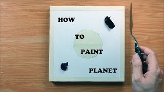 Easy Acrylic Painting Tutorial / How to Paint Planet / Relaxing Art
