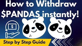 How to Withdraw Pandas Tokens instantly: Step  by Step guide. Pay attention!!!!