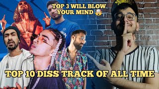 TOP 10 DISS TRACKS IN DESI HIP-HOP [ ft. MC STAN , KR$NA , EMIWAY , TALHAH YUNUS ]