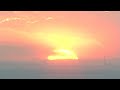 京成ホテルミラマーレ 16階から見た沈みゆく美しい夕日 2011年12月