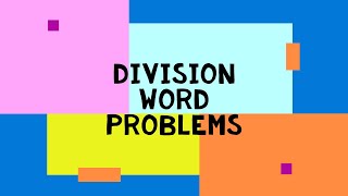 Division word problems