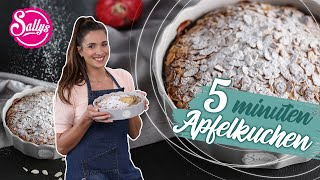 5 Minuten Apfelkuchen aus dem Mixer / Last Minute Rezept / Sallys Welt