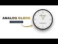 Luxury Analog Clock using HTML, CSS & JavaScript | Smooth Animation UI Tutorial