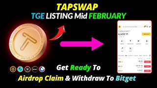 Tapswap Airdrop Latest News | Tapswap TGE Listing Date Is Here | Get Ready For $TAPS Token Claim |