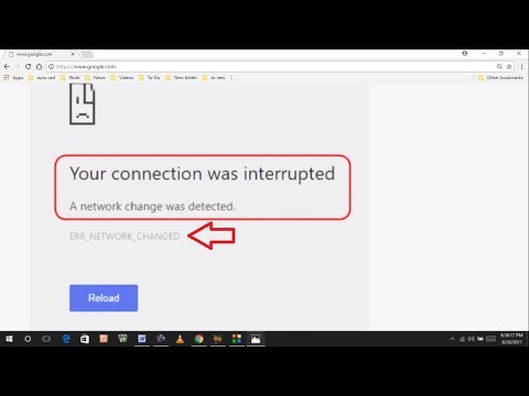 Fix Your Connection Was Interrupted ERR Network Change Was Detected Error in chrome