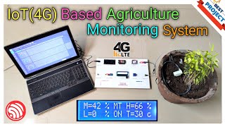 56. IoT(4G)🌐 Based Agriculture🌾 Monitoring💻 System | Moisture💧| Humidity☁️ | Temp🌡️|  Watering🚿