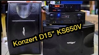 Konzert KS 650V with Konzert Amplifier AV 602R