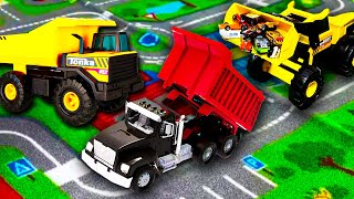 Tonka Trucks and Diggers Unboxing & Pretend Play | Toy Trucks for Kids | Jack Jack Plays