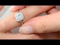 diamond 0.70ct and 18k white gold cluster ring ft79