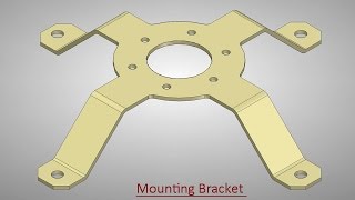 🔖 Mounting Bracket || Solid Edge Sheet Metal Tutorial