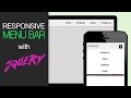 Responsive Navbar Tutorial - HTML5, CSS3, & Jquery