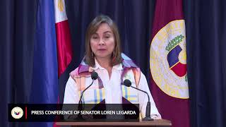 Press Conference of Senator Loren Legarda (October 3, 2024)