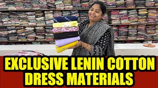 Budget friendly| Exclusive Lenin Cotton Dress Materials| #lenincotton #sunitasvastradhaara #youtube