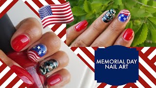 Memorial Day Nail art | In honor of the fallen 🇺🇸