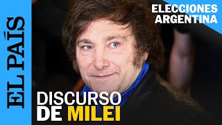 ELECCIONES ARGENTINA 2023 | El discurso de Javier Milei a sus seguidores | EL PAÍS