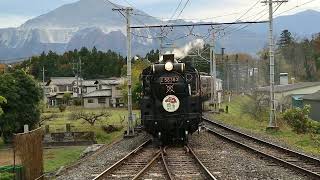 秩父鉄道SLパレオエクスプレス埼玉県民の日号 和銅黒谷駅にて