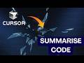 How to Summarise Code in Cursor AI 2026?