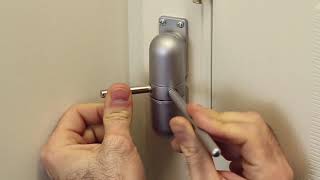 Install automatic door closer