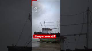 Cyclone Biparjoy: Jakhua port पर चल रही हैं तेज हवाएं; उठ रही हैं ऊंची-ऊंची लहरें #abpliveshorts