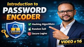 Spring Security PasswordEncoder Explained | Hashing, Salt & BCrypt | Video #16