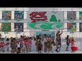 hura girls と北茨城市民夏まつりで一緒に踊る子供たち