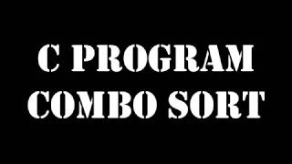 combo sort example in c programming