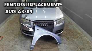 Front Fenders Replacement On AUDI A3/A4