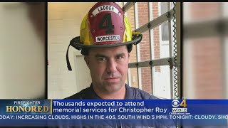 Thousands Expected At Wake For Fallen Worcester Firefighter Christopher Roy
