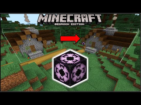 Minecraft Bedrock - How To Use Structure Blocks (Mobile/Xbox/PS4 ...