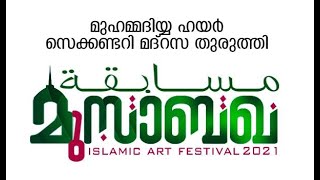 മുഹമ്മദിയ്യ ഹയർ സെക്കൻഡറി മദ്റസ തുരുത്തി വിദ്യാർഥികളുടെ നബിദിന കലാപരിപാടികൾ.  മുസാബഖ -2021