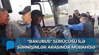 Bakıda avtobus sürücüsü \