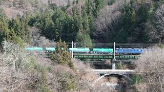 2024年12月22日　8084レ　EF64-1039+EF64-1022+タキ18B　上松 － 倉本