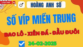 SOI CẦU XSMT 24/02 | SOI CẦU MIỀN TRUNG | SOI CẦU ĐỀ | SOI CẦU LÔ | XSMT | HOÀNG ANH SỐ