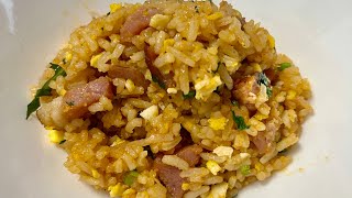 Spicy Ham \u0026 Egg Fried Rice | Flavor-Packed Recipe!