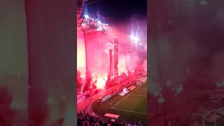 Amazing scene at Olympiacos v AEK Athens match #shorts