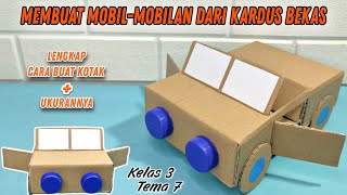 Cara Membuat Mobil Mobilan Dari Kardus Bekas Tugas Kelas 3 Tema 7 || Mobil Mobilan Kardus